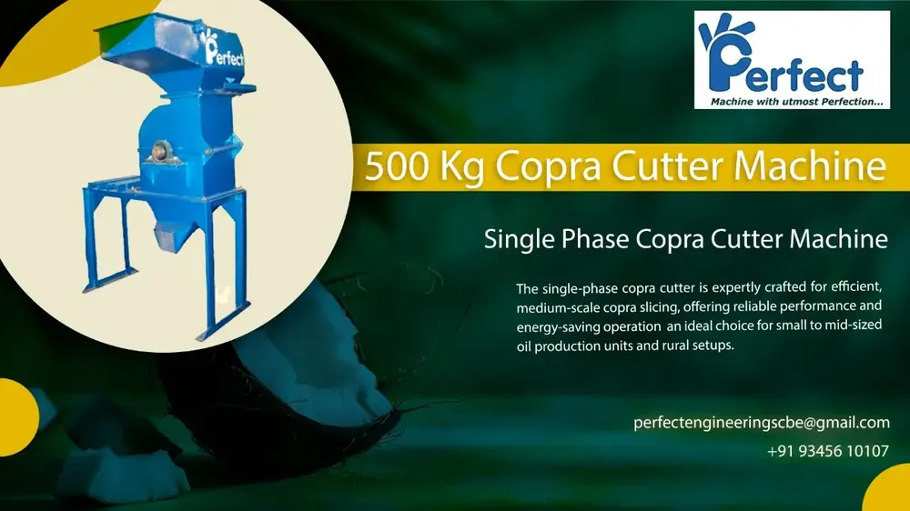 Compact Copra Cutter with single-phase motor in Coimbatore