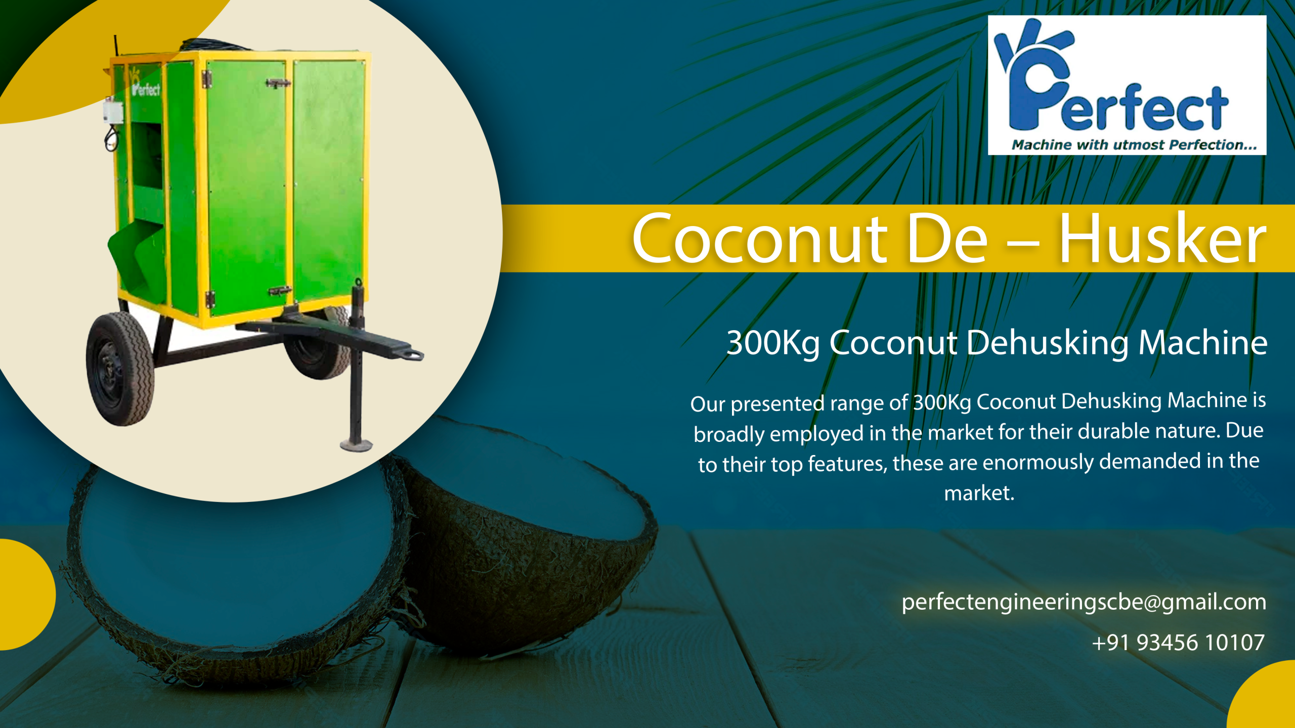 Coconut dehusker manufacturer in India